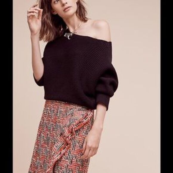 Eva Franco Dresses & Skirts - Eva Franco Anthropologie Tweed Fringe Skirt